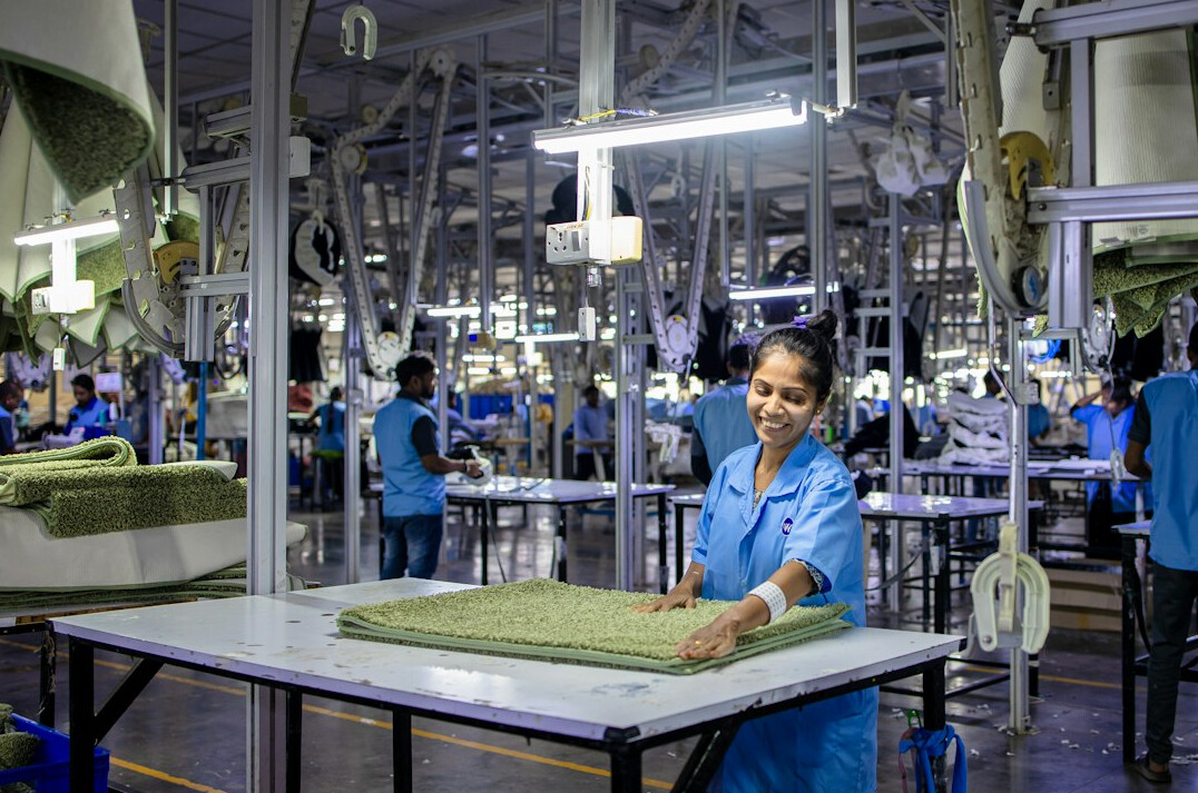factory workers assembly line