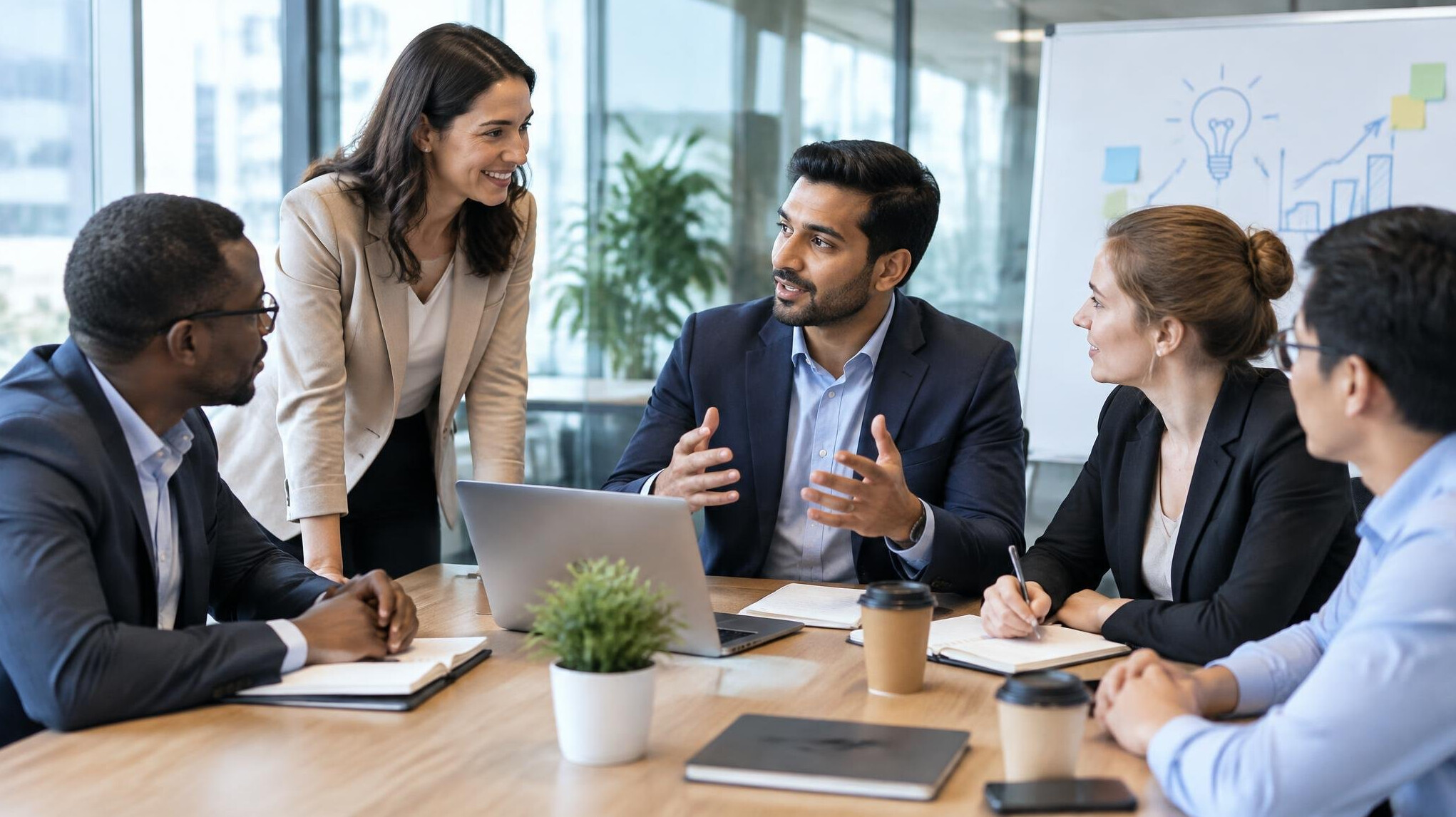 business people in meeting